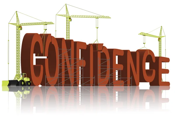 Bconfidence будівництво — стокове фото