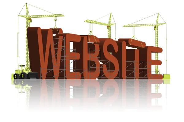 Website building www em construção — Fotografia de Stock