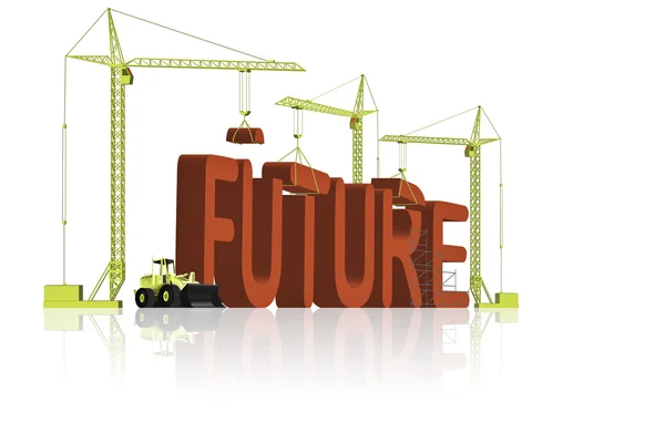 Att bygga framtiden — Stockfoto