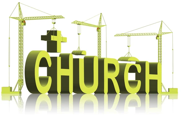 Bygga en kyrka — Stockfoto