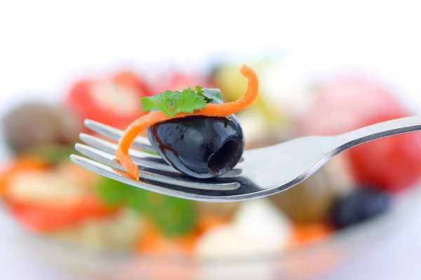 Fourchette aux légumes . — Photo