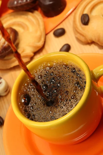 Servizio caffè arancione . — Foto Stock