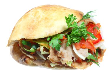 Doner kebab. clipart