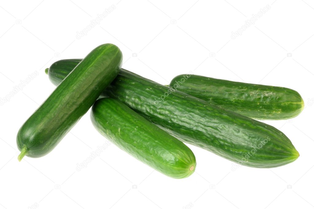 Four cucumbers.