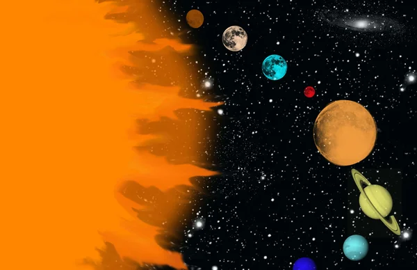 太陽系 ロイヤリティフリーのストック写真