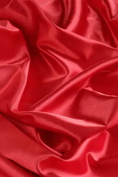 Piros szatén háttér - függőleges — Stock Fotó