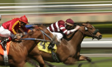 Abstract Motion Blur Horse Race clipart