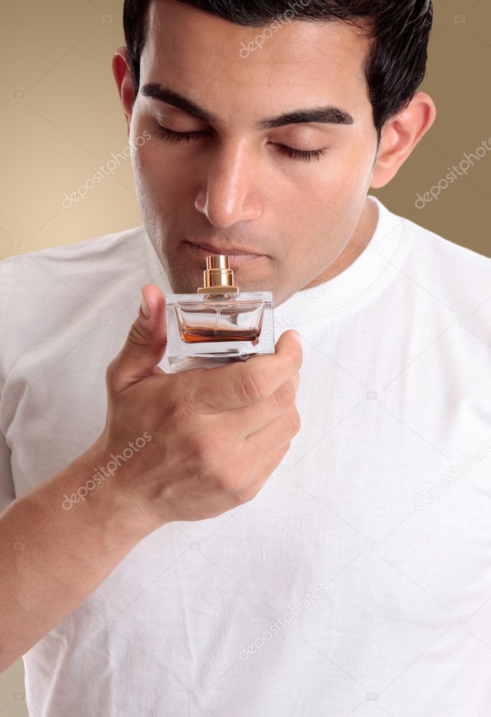 Male smells fragrance perfume cologne
