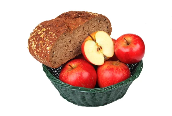 Brood en appels — Stockfoto