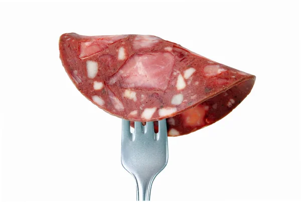 Красная колбаса — стоковое фото