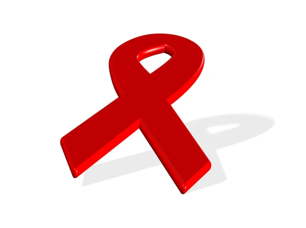 赤いリボン エイズ — ストック写真
