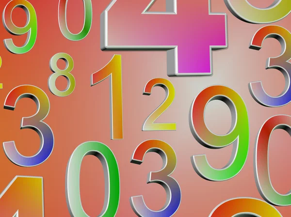 Numbers background — Stock Photo, Image