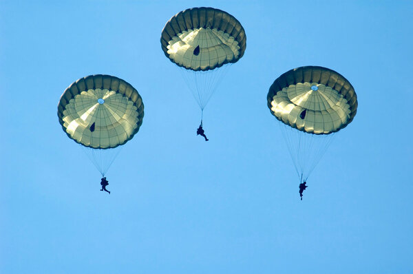 Three paratroopers