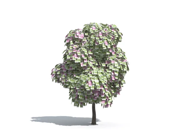 Грошове дерево євро — стокове фото