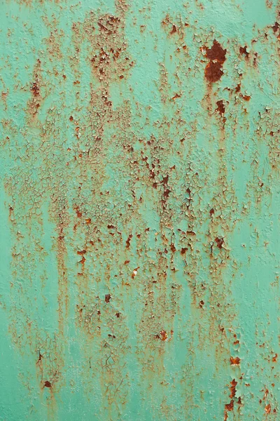 Painted rusted metal with crackling — Stock Photo, Image