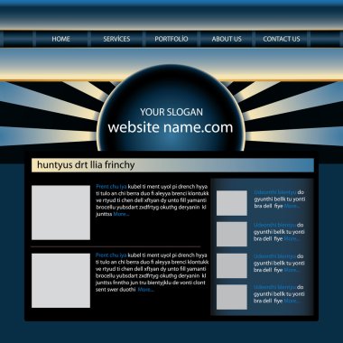 Web sitesi tasarım şablonu