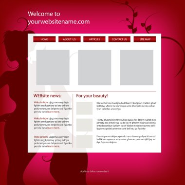 Website design template clipart