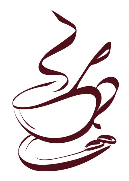 Кава логотип — стоковий вектор