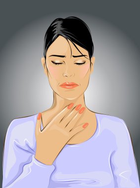 Throat ache clipart