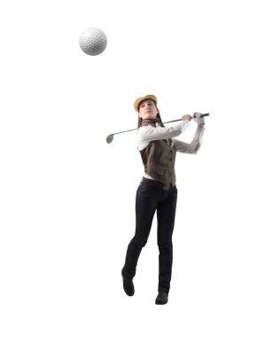 Golf player clipart