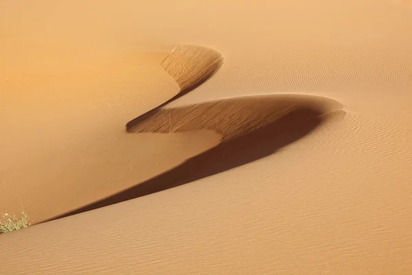 Abstract shape in desert sand — Stock Photo, Image