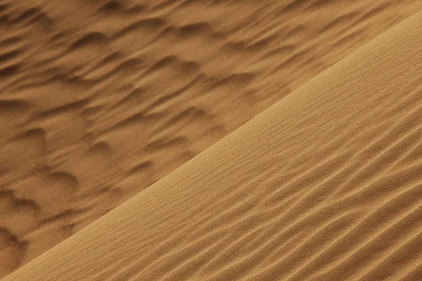 Gros plan du motif de sable dans le désert — Photo