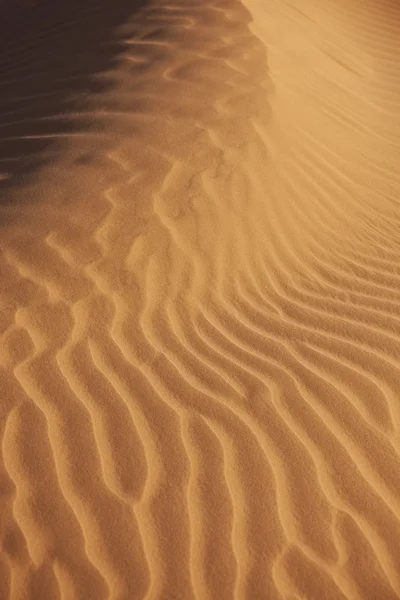 Primer plano de los patrones de arena del desierto — Foto de Stock
