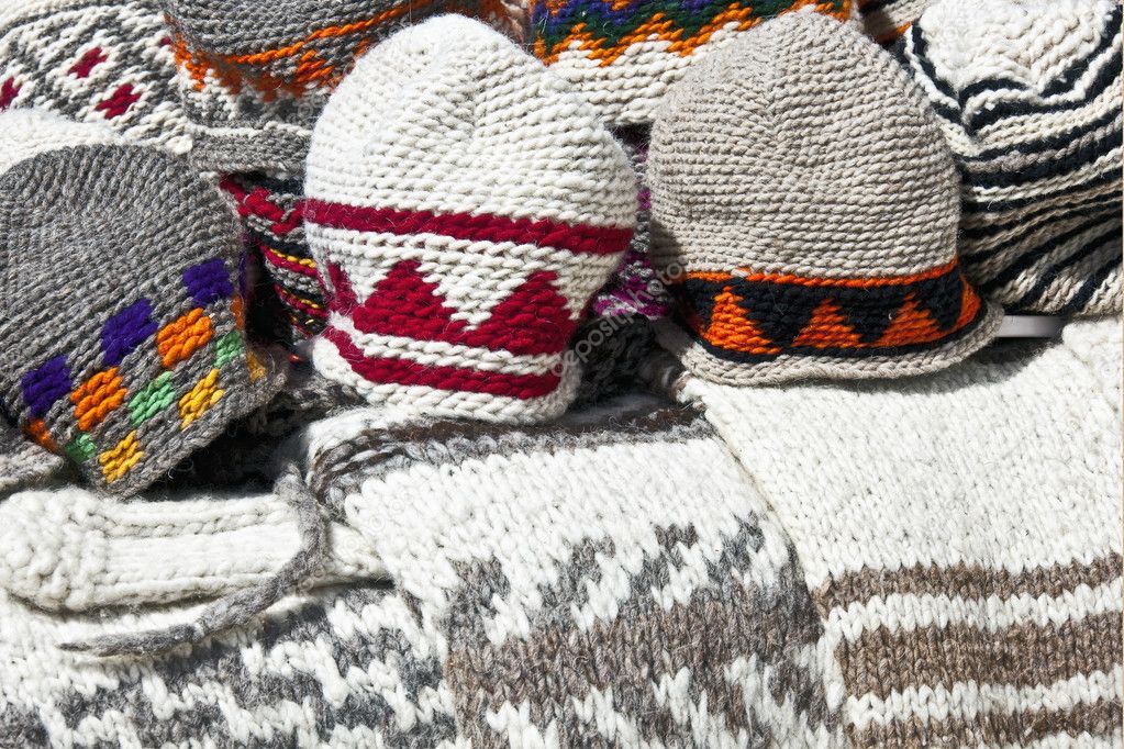 Handmade woolen hats and sweaters