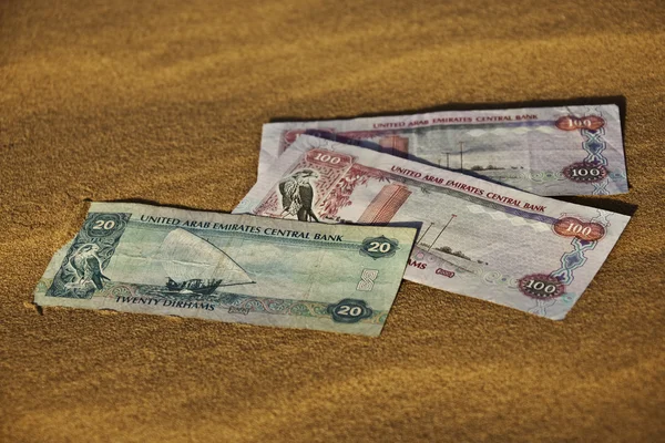 stock image United Arab Emirates Dirham currency ban