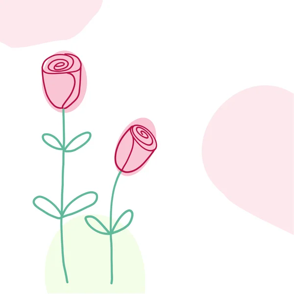 Fond floral enfantin — Image vectorielle