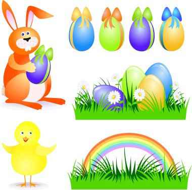 Easter elements clipart