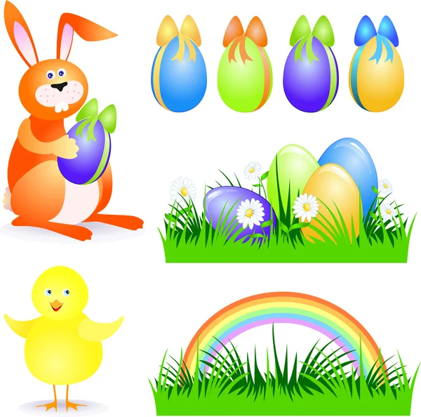 Easter elements — Stock Vector