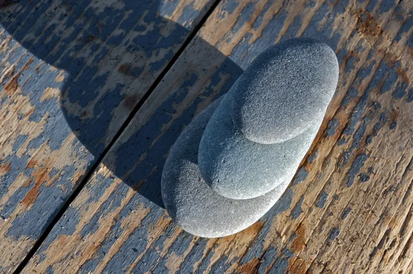 Pebble stenen in verschillende vormen Rechtenvrije Stockafbeeldingen