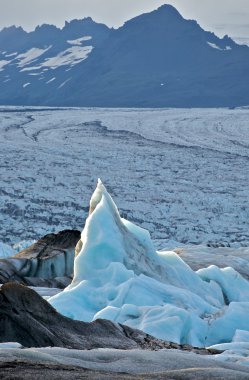 Iceland glacier lagoon clipart