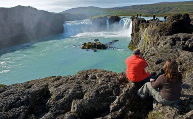 Iceland waterfall clipart