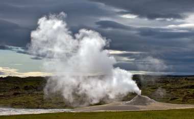 Iceland's geothermal clipart