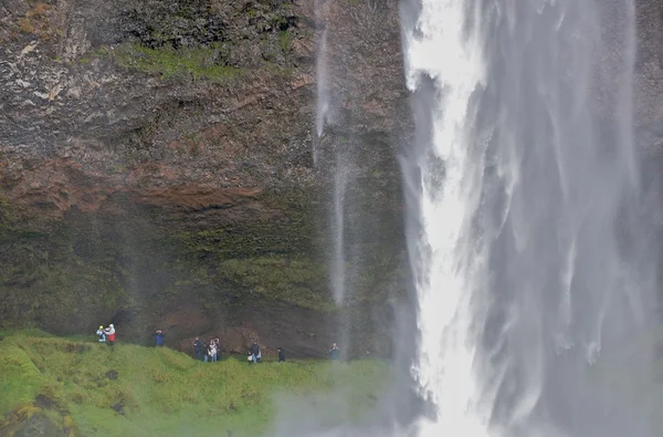 Водоспад в Ісландії Ліцензійні Стокові Фото