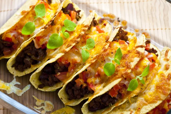 Gebackene Tacos — Stockfoto