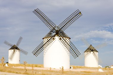 Windmills, Campo de Criptana, Castile-La clipart