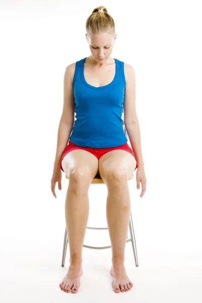 Exercising woman — Stock Photo, Image