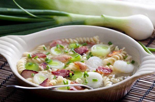 Leek soup — Stock Photo, Image