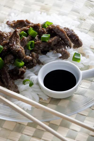 Beef noodles — Stock Photo, Image