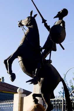 Statue of Don Quijote clipart