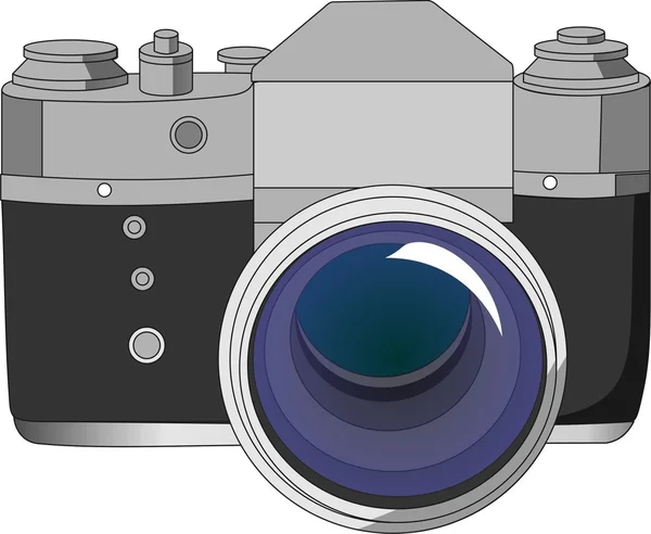Old film camera — Stock Vector