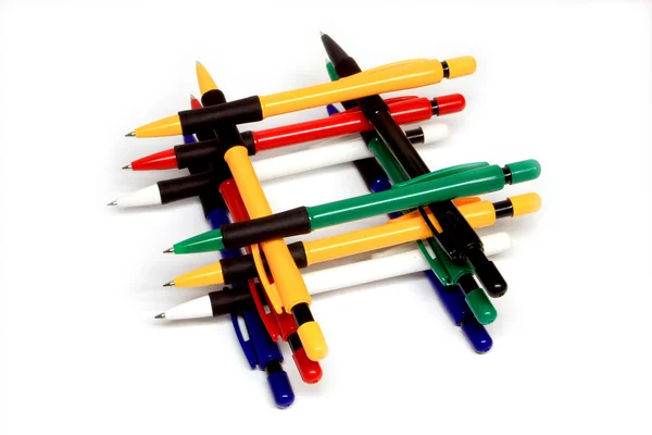 Group of ball point pans — Stock Photo, Image