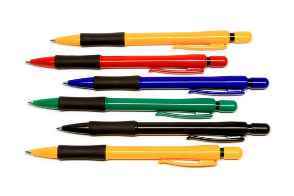 Le groupe de stylos de pont à billes — Photo