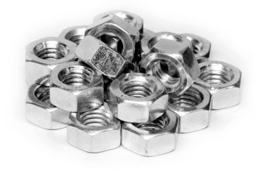 Heap of screw nuts clipart