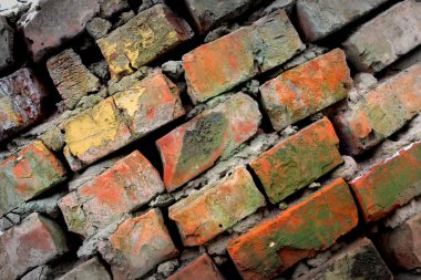 Wery old brickwork clipart