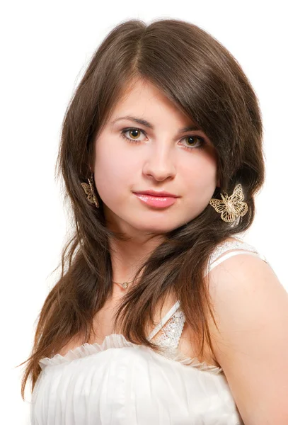 Hermoso retrato de chica joven —  Fotos de Stock