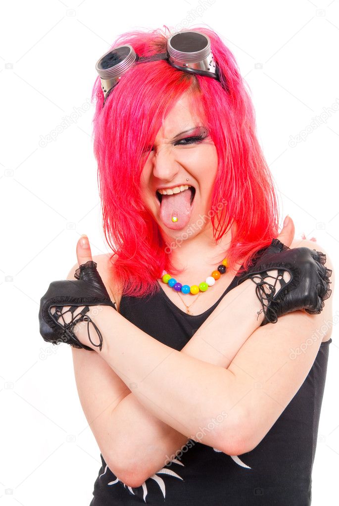 Punk girl portrait